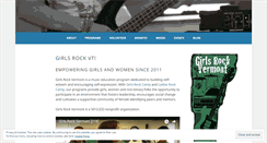 Desktop Screenshot of girlsrockvermont.org