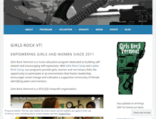 Tablet Screenshot of girlsrockvermont.org